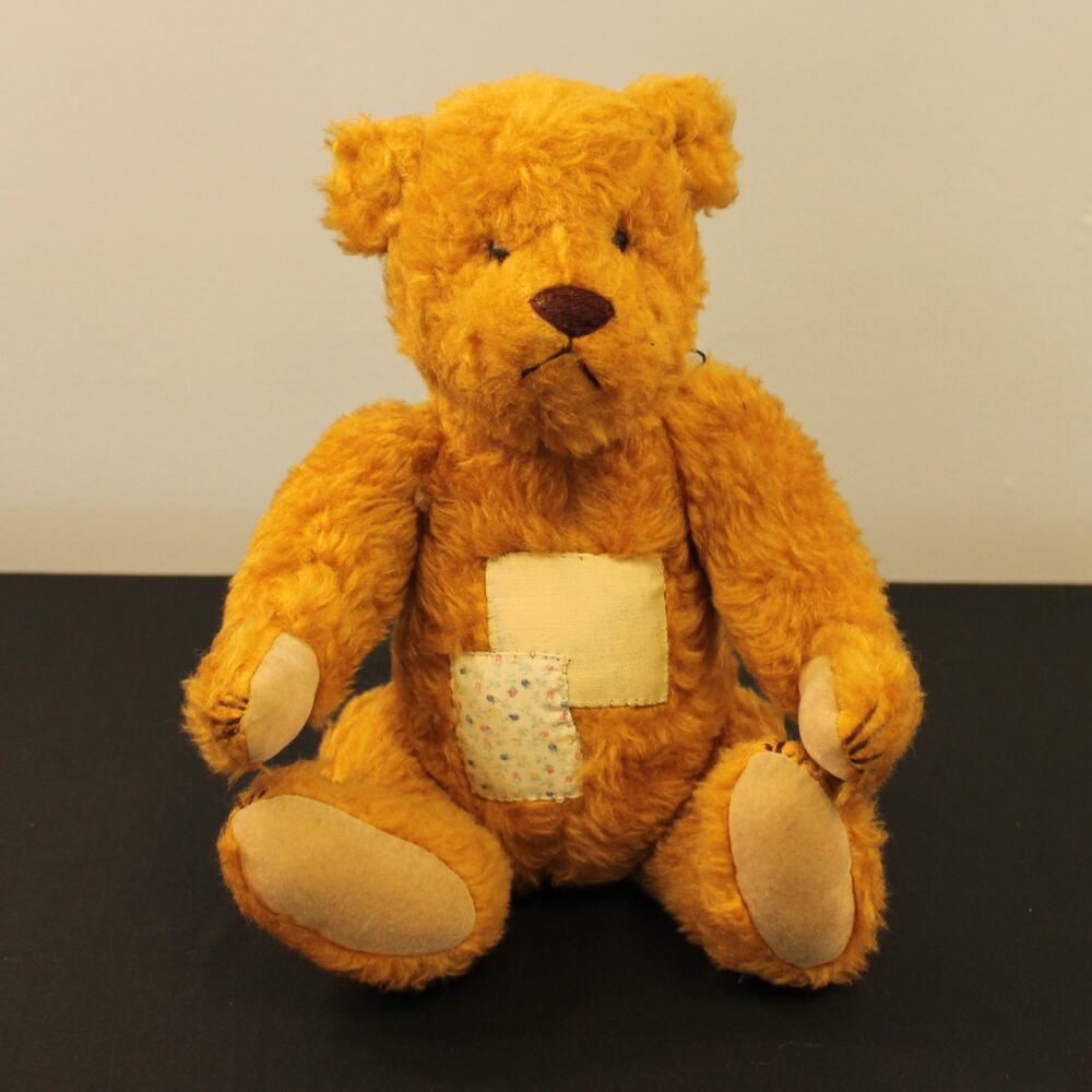 Linda Spiegel Bearly There Holy Jim Fully Jointed Bear 1986 VTG NWT Signed 13"